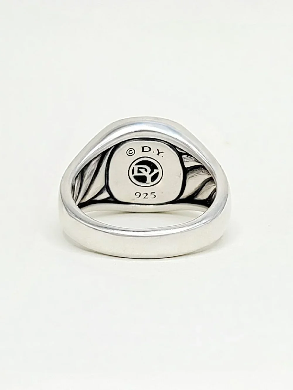 David Yurman Exotic Stone Signet Ring w/ Black Onyx - 16.5mm - Size 12.5